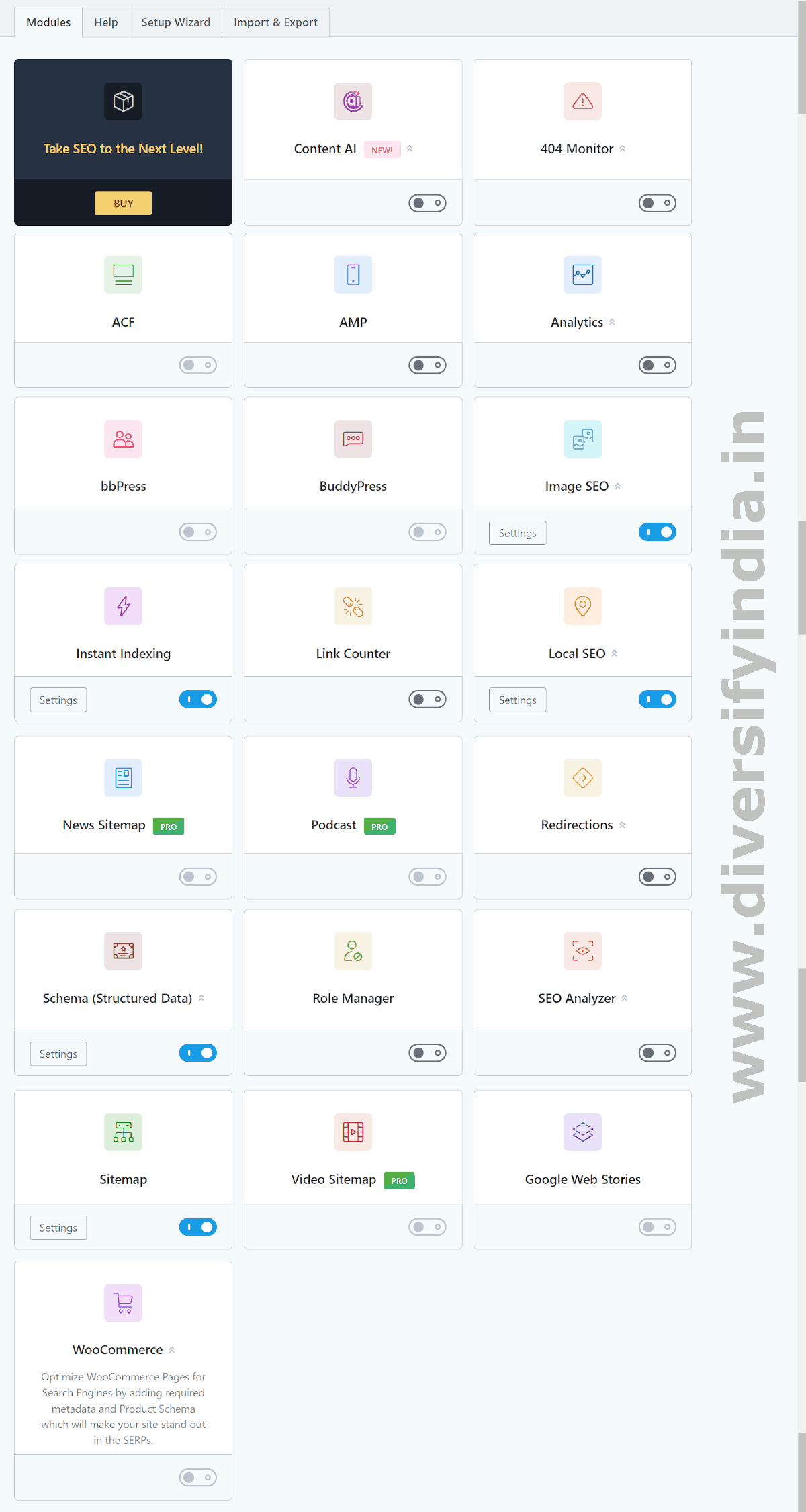 Configure Rank Math SEO Module