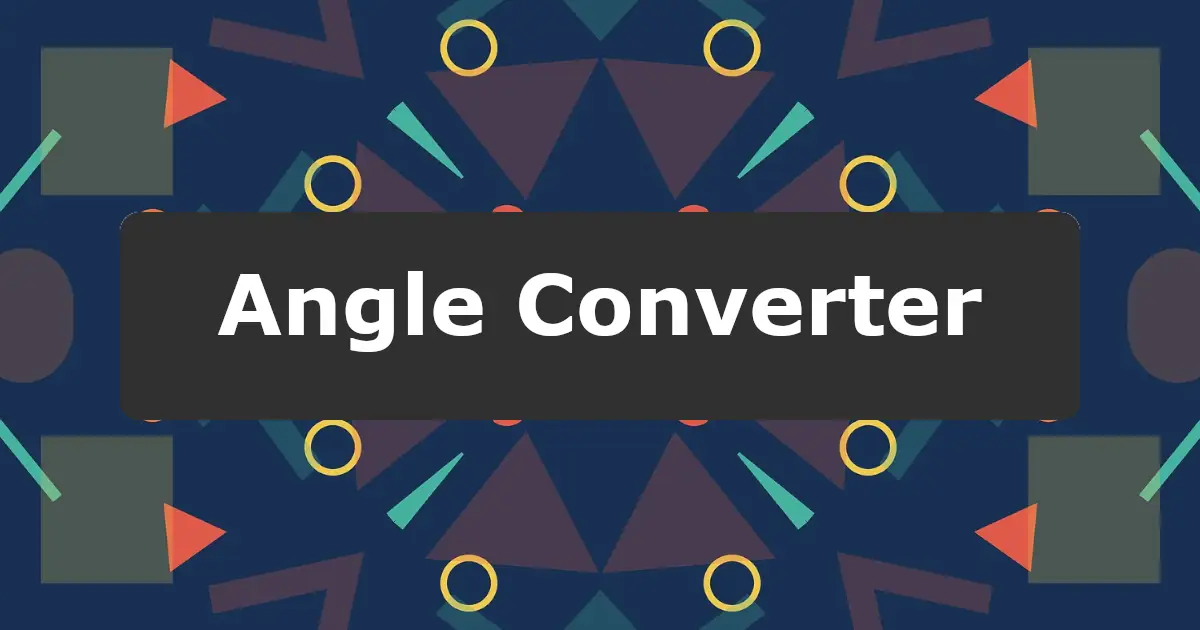 Angle Conversion Calculator