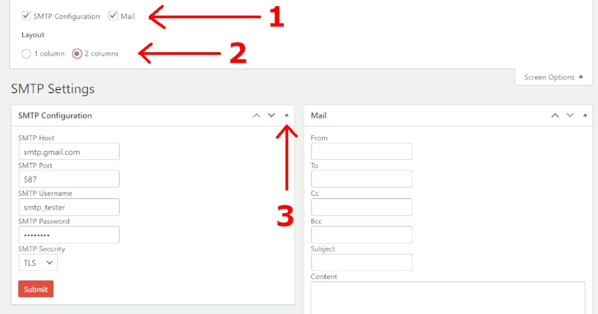 Form Created Using the add_meta_box Function